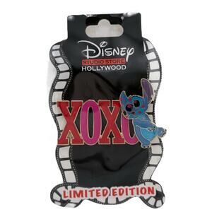 Disney Studio Store Hollywood Stitch LE 400 Pin Kiss XOXO Valentines Edition NWT